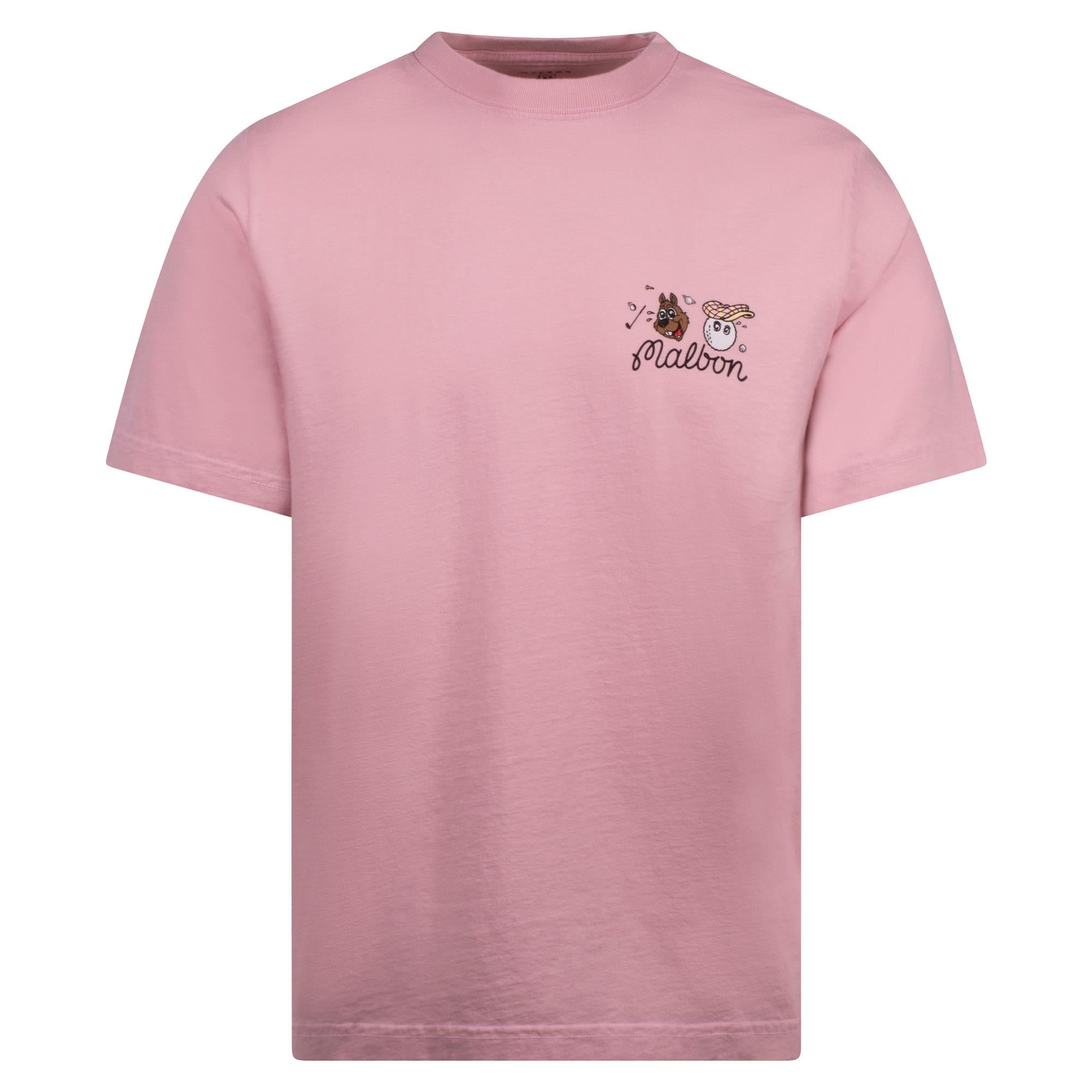 Malbon Two Man Scramble Mens SS T-Shirt Light Pink